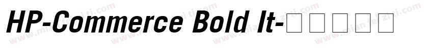 HP-Commerce Bold It字体转换